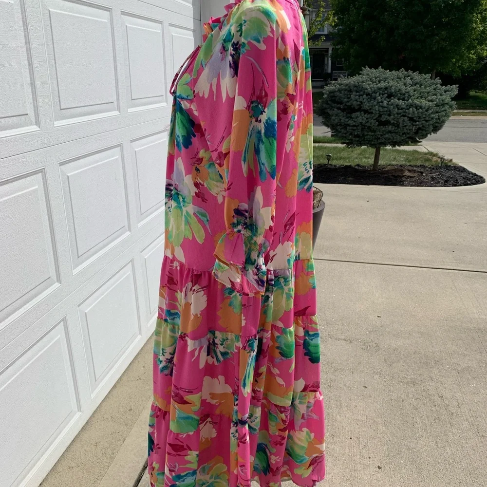 Floral Multicolor Maxi Dress - Picture 5 of 11